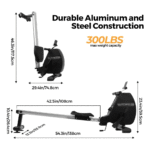 Rameur Pliable Appartement Freinage Magnétique – Image 2