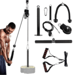 Poulie Musculation avec Barre Tirage Dos